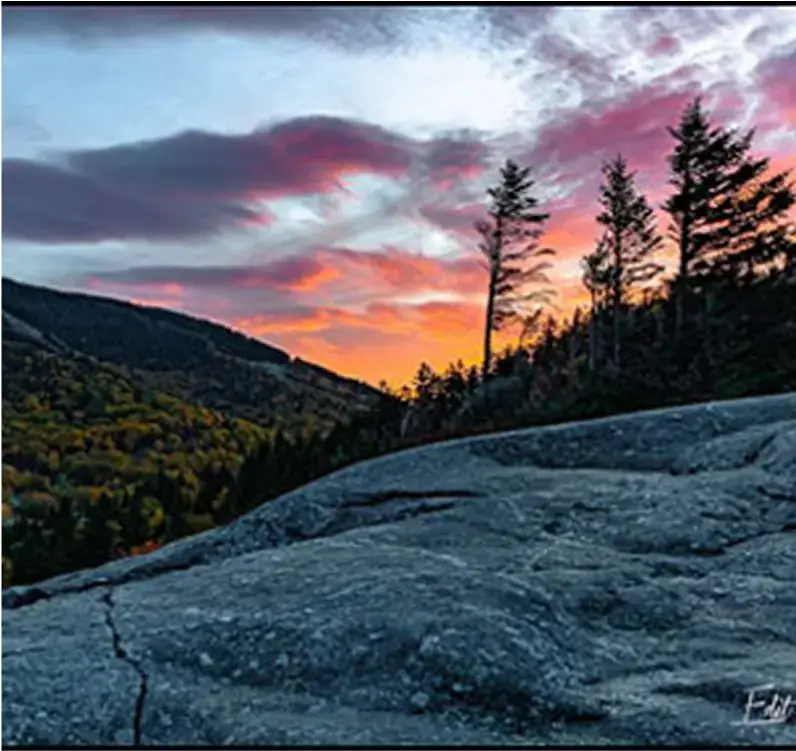 Sunset from Cathedral Ledge